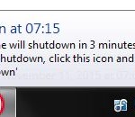 Desktop Shutdown Service Notification Popup